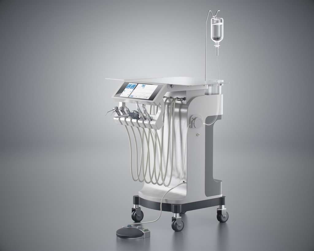 Jinme Dental Cart with handpieces and instruments