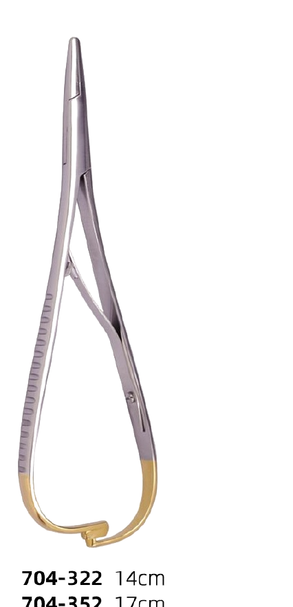 Needle Holder — Slender / Curved Handle