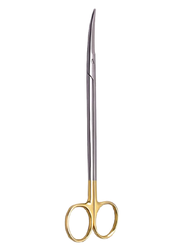 Tissue Scissors — Curved / Blunt, Serrated