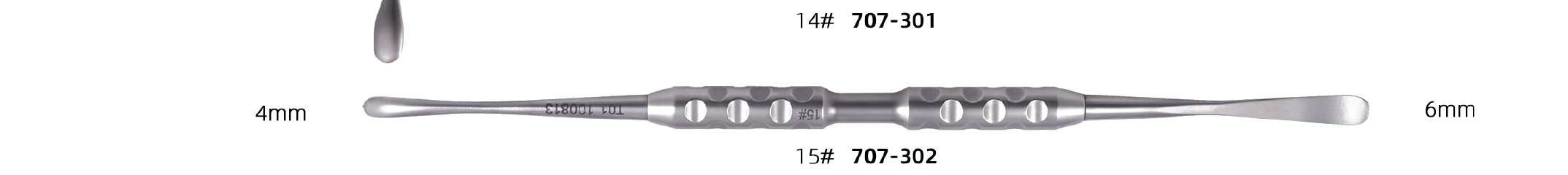 Periosteal Elevator 15# — 4mm / 6mm