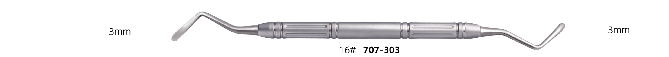 Periosteal Elevator 16# — 3mm / 3mm