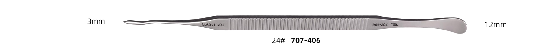 Periosteal Elevator 24# — 3mm / 12mm