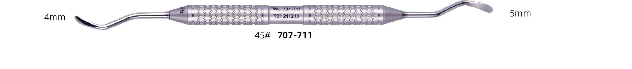Periosteal Elevator 45# — 4mm / 5mm