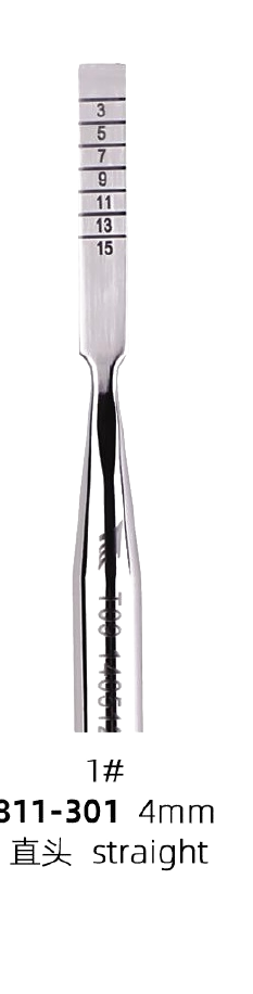 Chisel — Single Slant, Straight (Scaled)